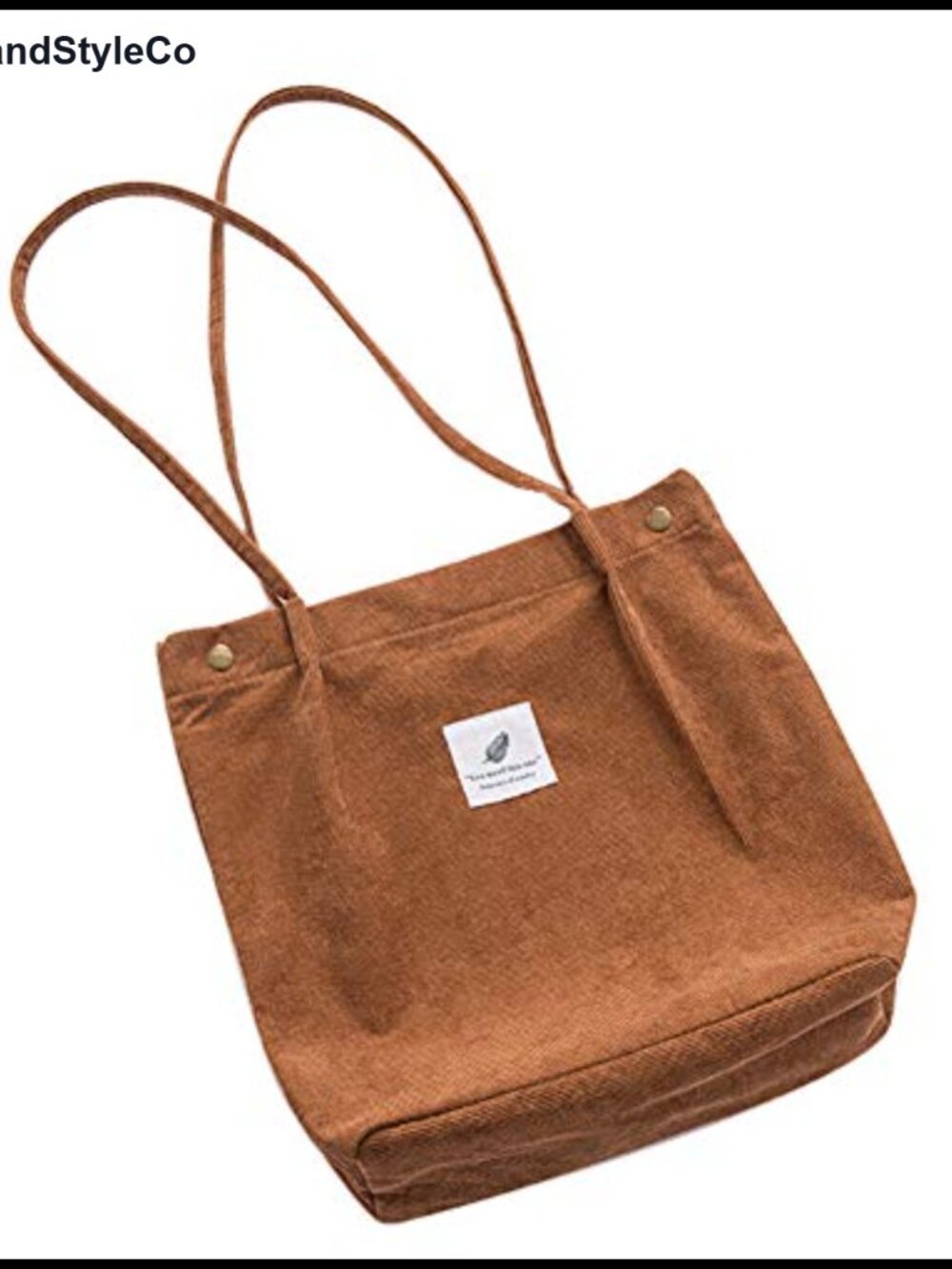 Belsmi Women's Corduroy Shoulder Tote Bag Handbag Casual Shopping Beach